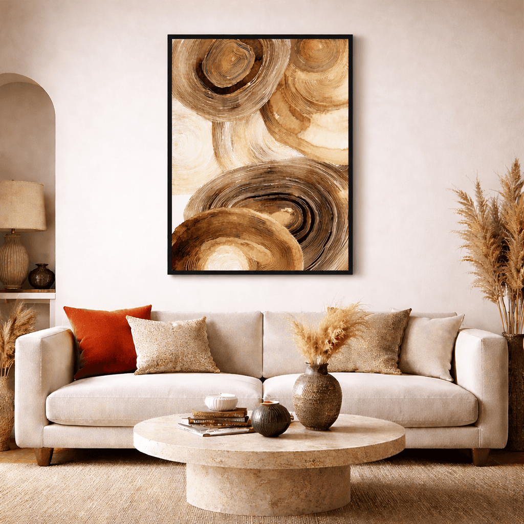 Abstraction Organique Beige